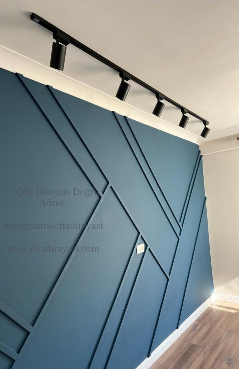 Salon Duvar Asimetrik Çıta Modelleri