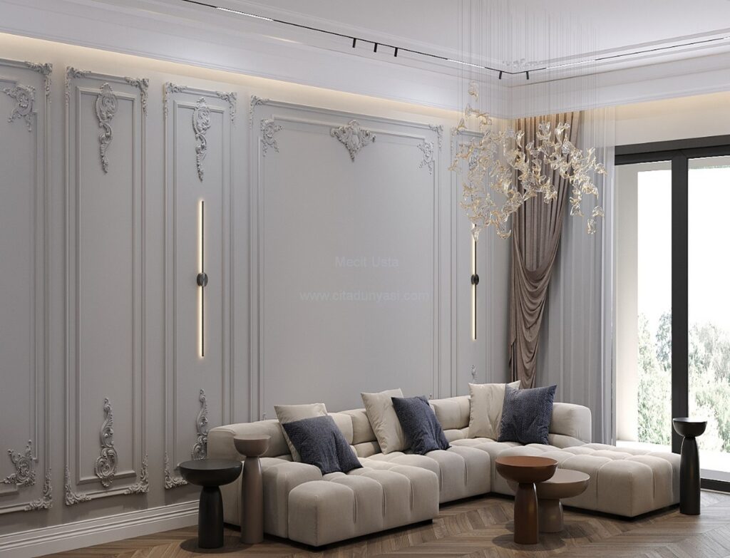 Klasik Motifli duvar çıta modelleri