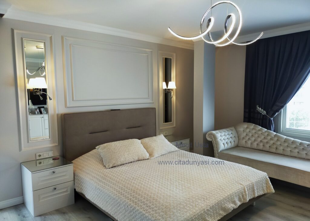 Yatak Odası Duvar Çıta Modelleri