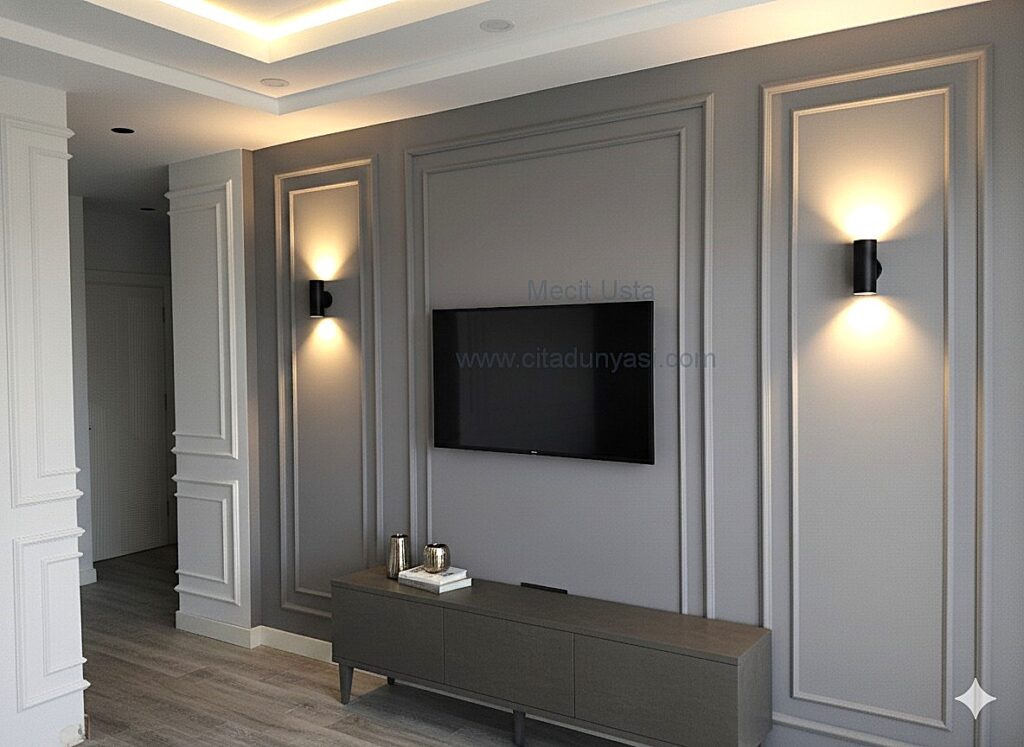 Tv Arkası Panel Çıta Modelleri