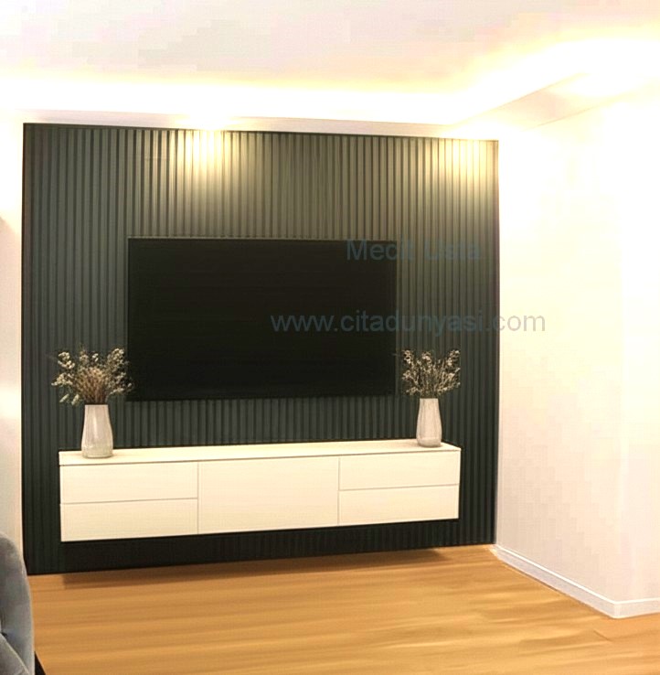 Tv Arkası Panel Çıta Modelleri